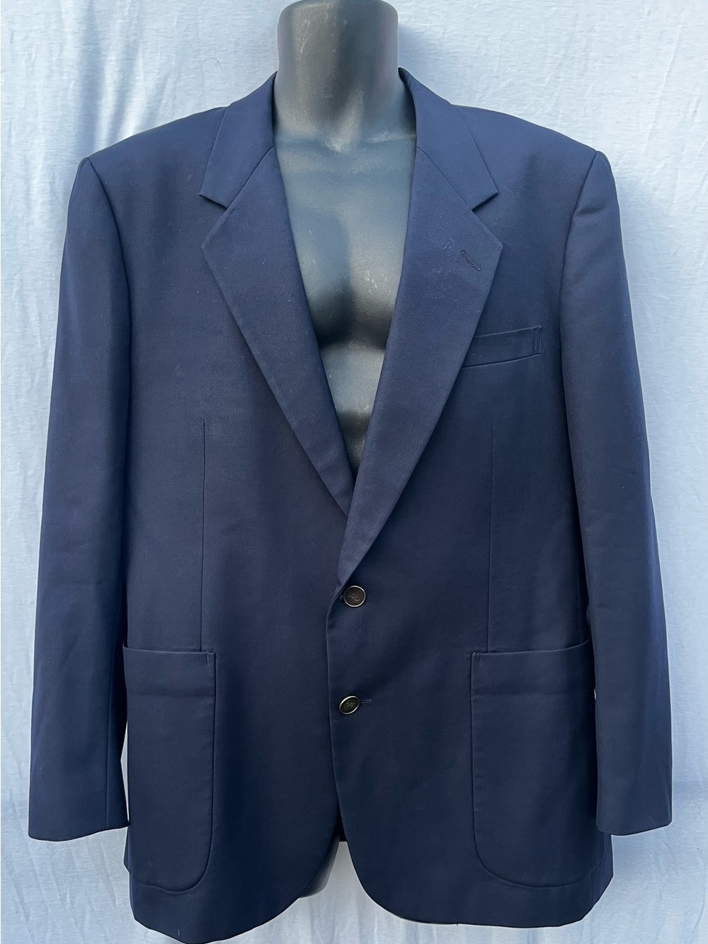 Vintage Yves Saint Laurent Navy Two-Button Men's Blazer